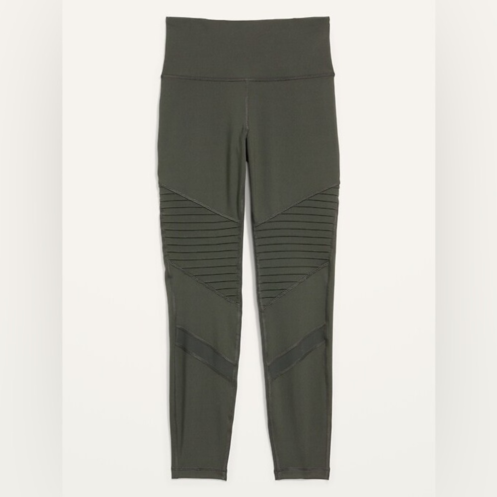 Old Navy High-Waisted PowerPress Moto 7/8 Leggings - size (S)